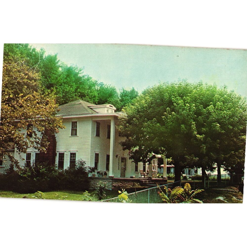 Home Of Sgt. Alvin C. York Postcard 1960s Real Photo Historic Site Lester Abbott